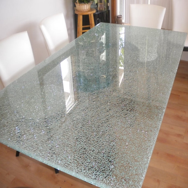 Cracked Glass Dining Table