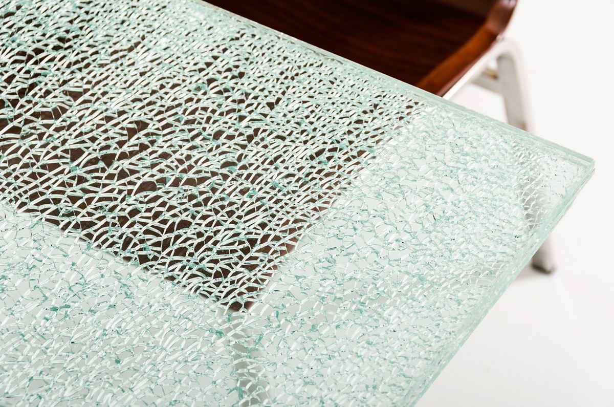 Crackled Glass Decorative Worktop