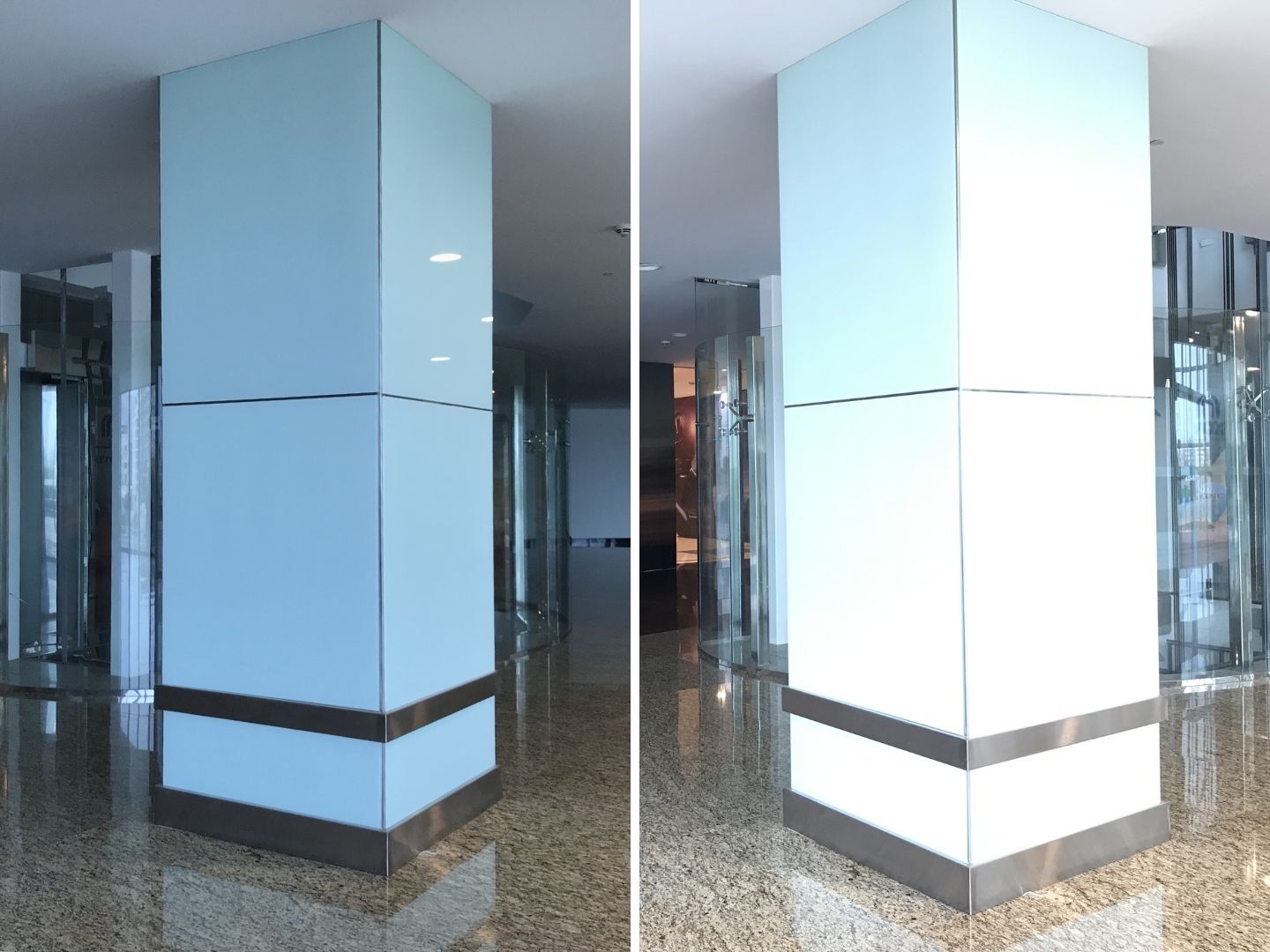 White Opaque Laminated Glass